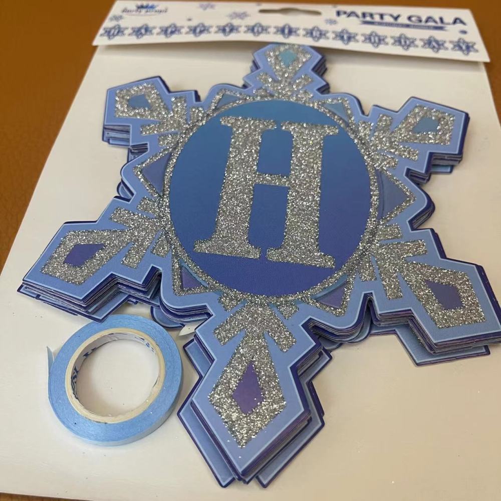 Christmas Birthday Snowflake Banner