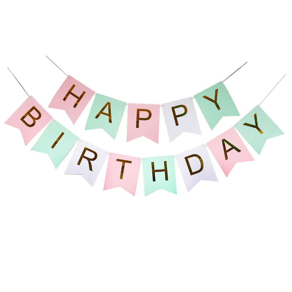 Large Size Happy Birthday Banner In English Letters