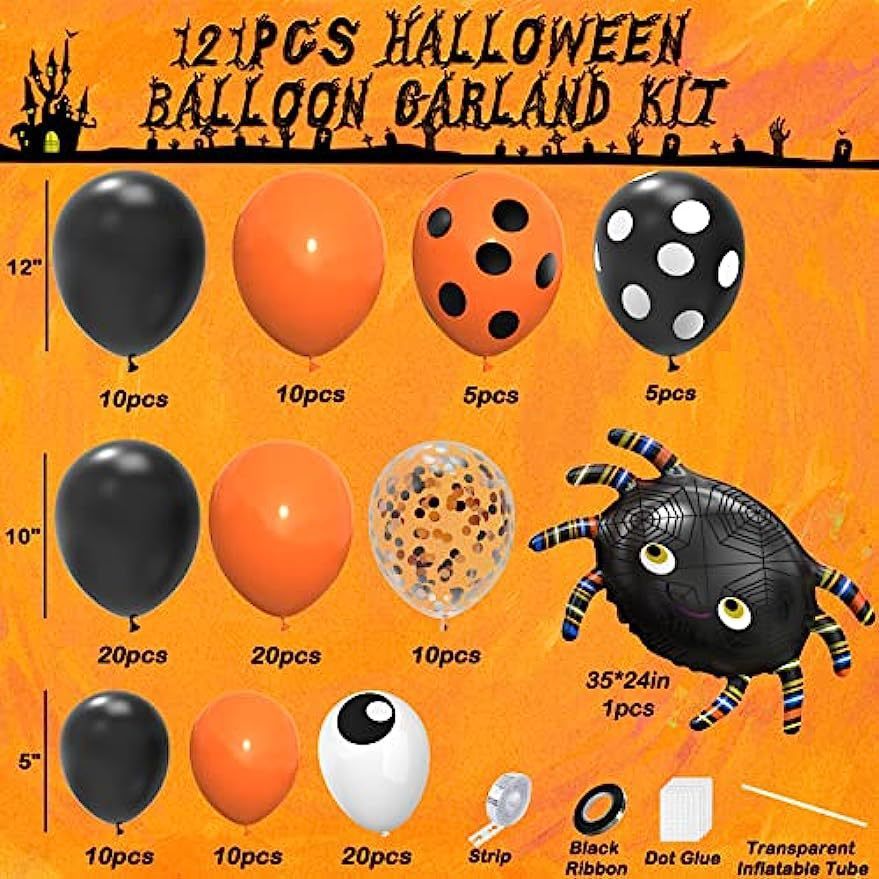 Halloween Balloons Garland Kit（x1）