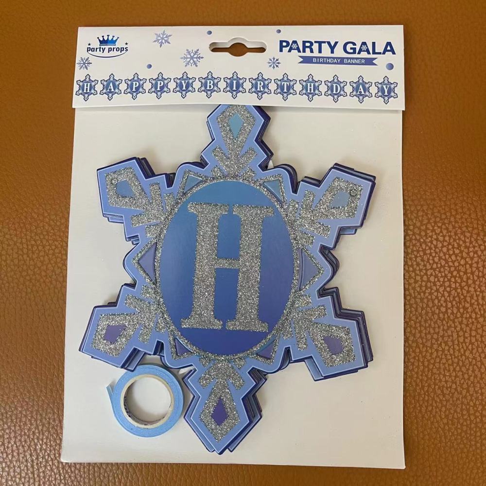 Christmas Birthday Snowflake Banner