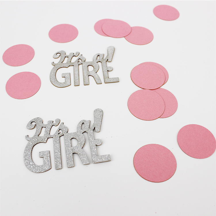 Pink And Blue Confetti OH BABY Confetti Table Scatter Confetti Decorations for Gender Reveal