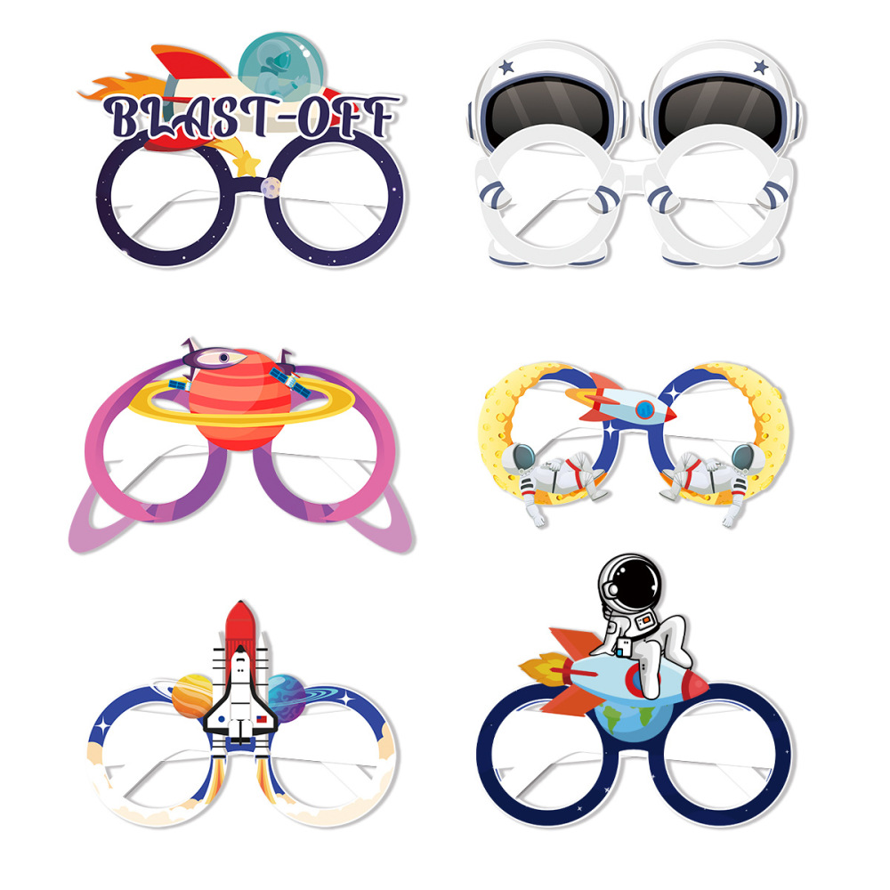 Out Space Party Glasses Astronaut space Photo Booth Props