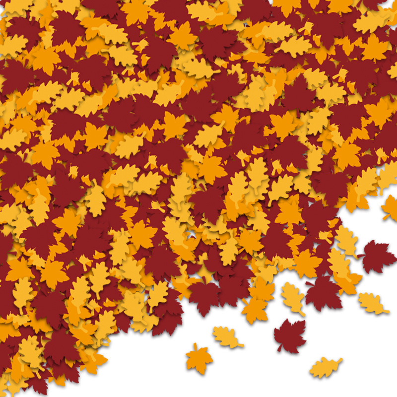 Thanksgiving Confetti Autumn Maple Harvest Festival Confetti Table Scatter