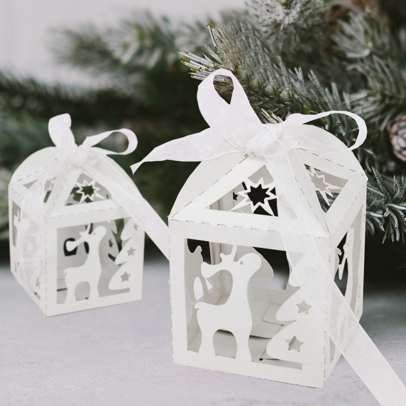 Christmas Snow Bell Deer Candy Box