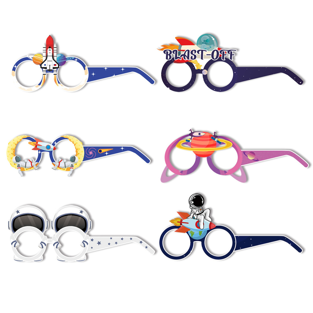 Out Space Party Glasses Astronaut space Photo Booth Props
