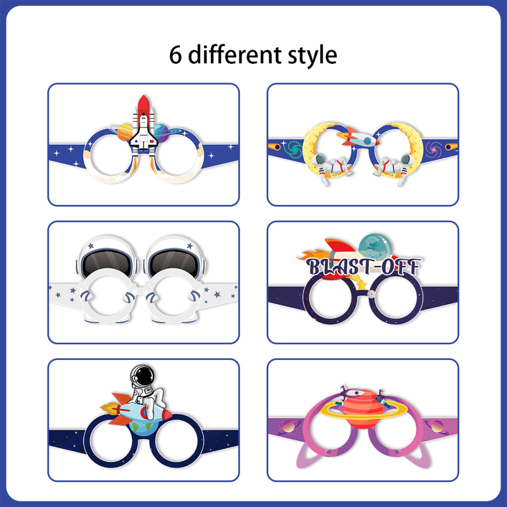 Out Space Party Glasses Astronaut space Photo Booth Props