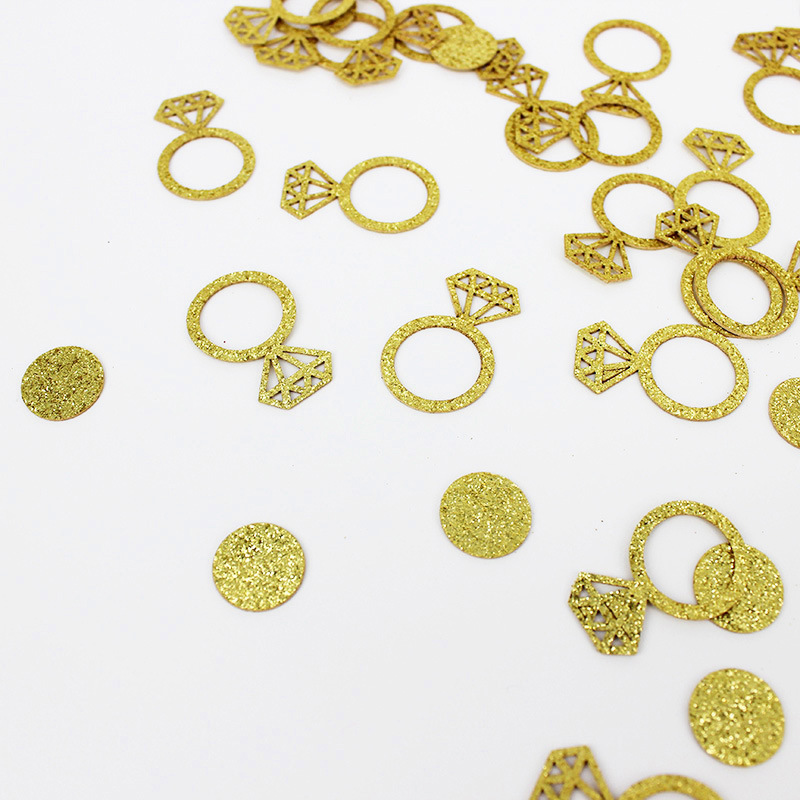Diamond Ring Confetti Table Scatter Confetti Decorations for Valentine's Day