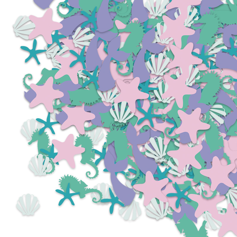 Mermaid Confetti Ocean Birthday Theme Confetti Decorations