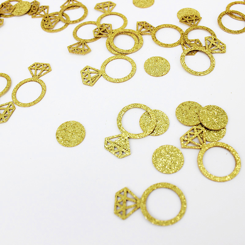 Diamond Ring Confetti Table Scatter Confetti Decorations for Valentine's Day