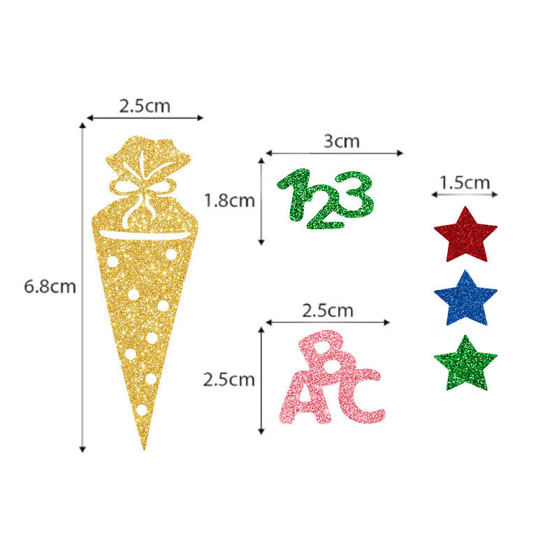 Back To School Confetti Ice Cream Number Letters Table Scatter Confetti Decorations