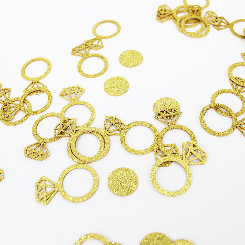 Diamond Ring Confetti Table Scatter Confetti Decorations for Valentine's Day