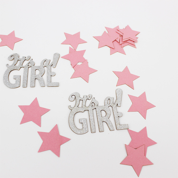 Pink And Blue Confetti OH BABY Confetti Table Scatter Confetti Decorations for Gender Reveal