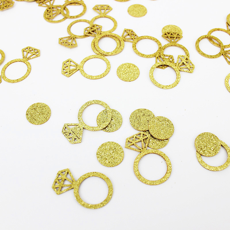 Diamond Ring Confetti Table Scatter Confetti Decorations for Valentine's Day