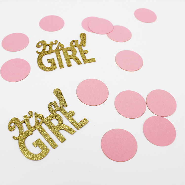 Pink And Blue Confetti OH BABY Confetti Table Scatter Confetti Decorations for Gender Reveal