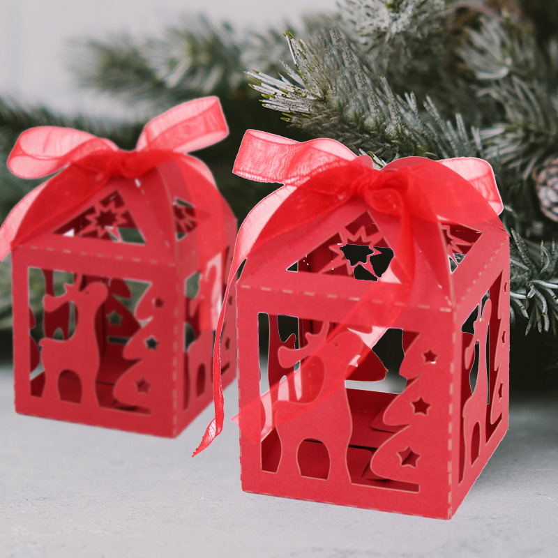 Christmas Snow Bell Deer Candy Box