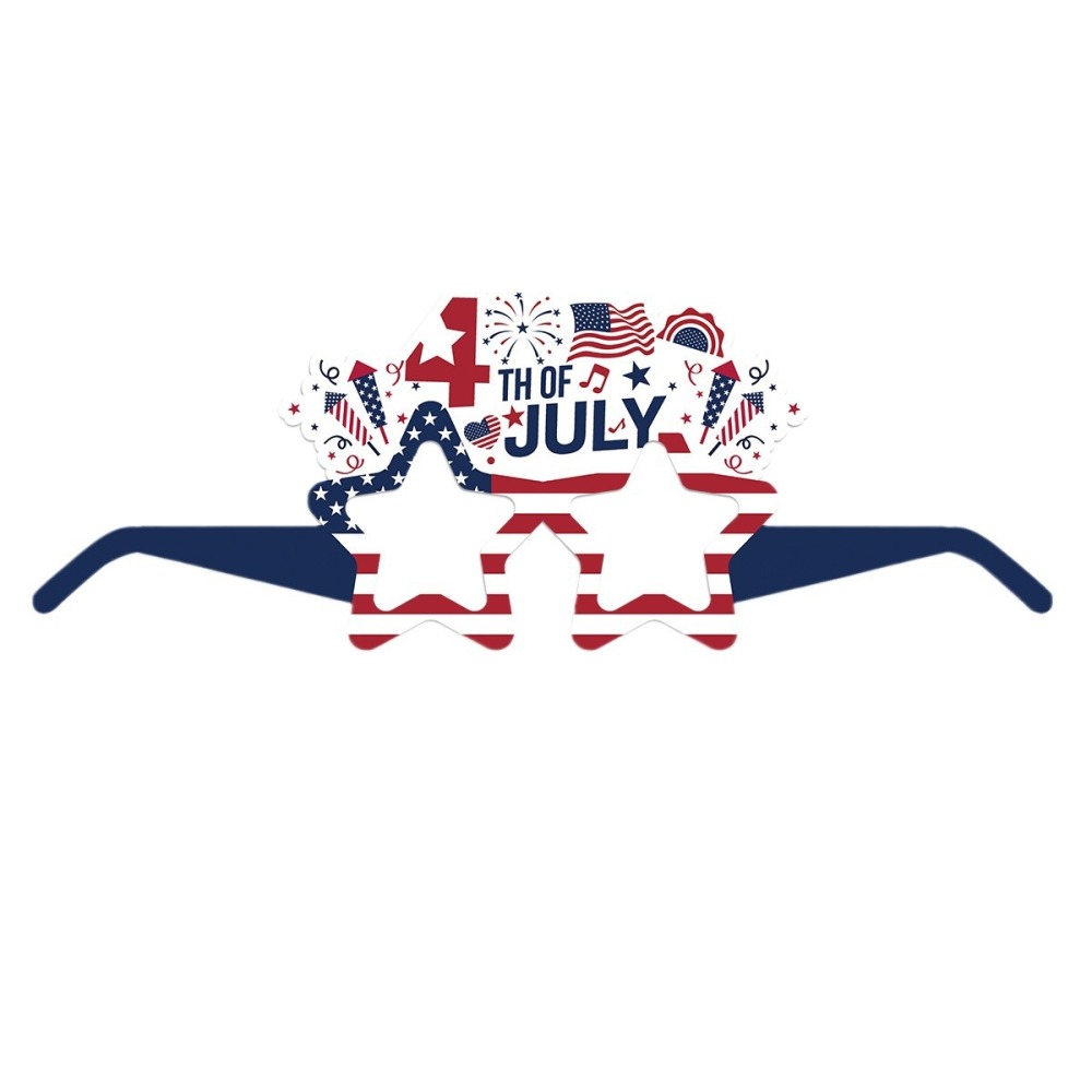 Independence Day Party GlassesRed and blue gold Canon Photo Booth Props