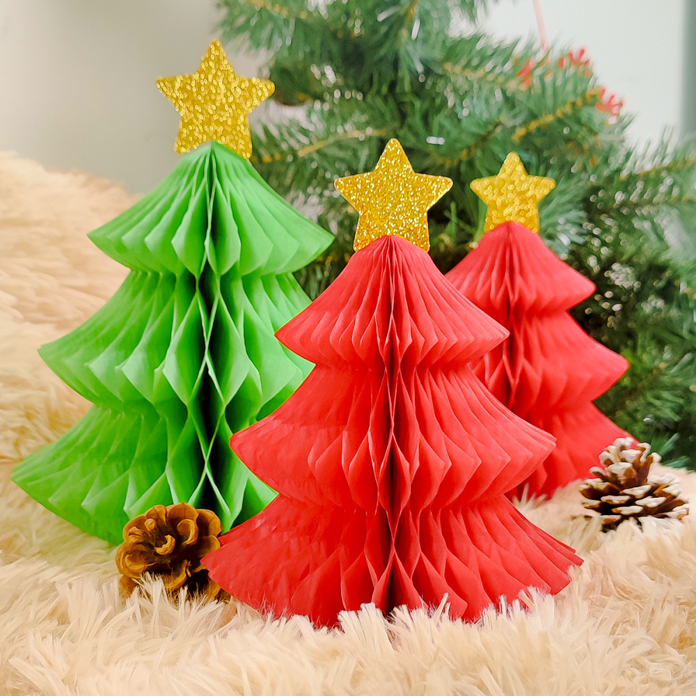 Mini Honeycomb Balls For Christmas Table Decoration