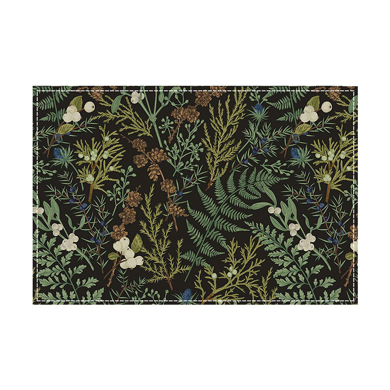 Plant Flower Multicolour Placemat Heat-Resistant Easy Clean Table Mats 32cm*45cm