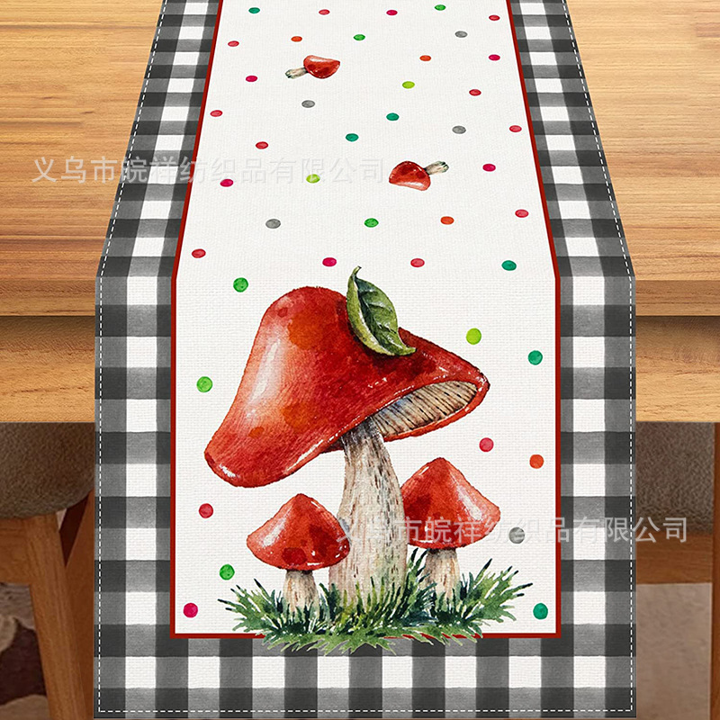 33cm*183cm Autumn Table Runner Maple Leaf Kitchen Dining Table Decoration