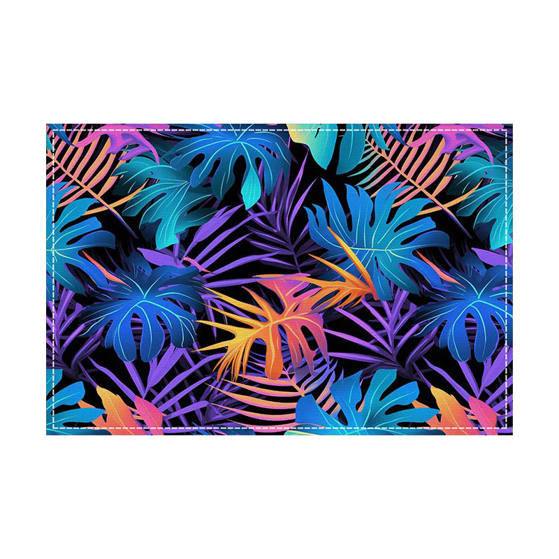 Plant Leaf Multicolour Placemat Heat-Resistant Easy Clean Table Mats 30cm*45cm