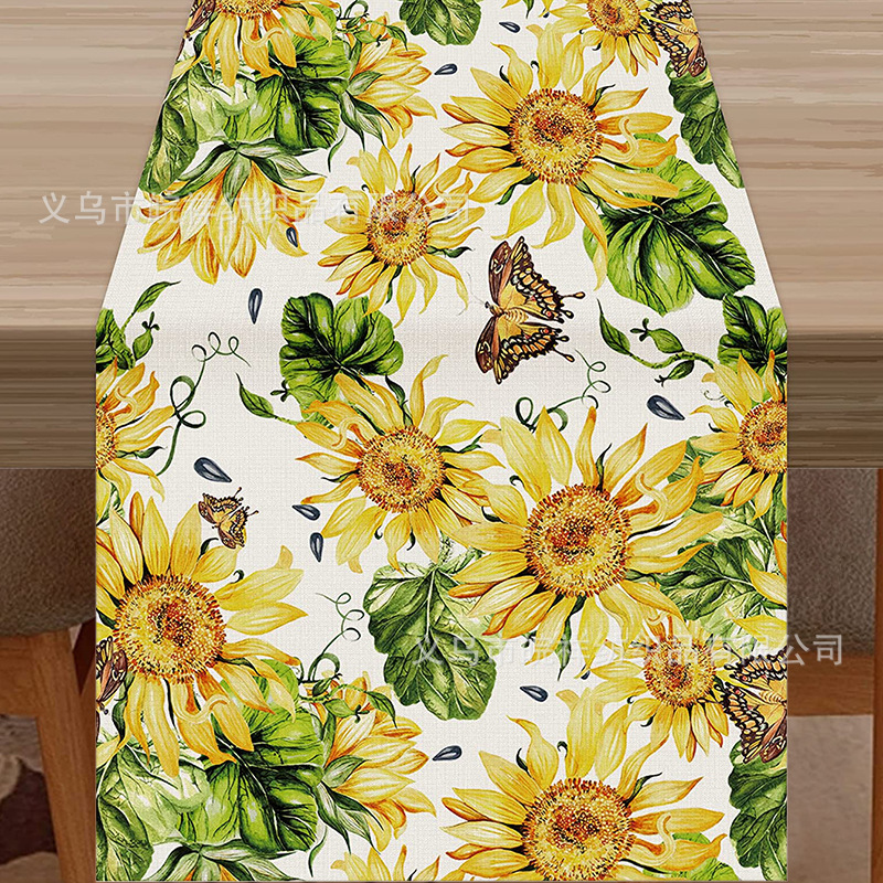 33cm*183cm Autumn Table Runner Maple Leaf Kitchen Dining Table Decoration