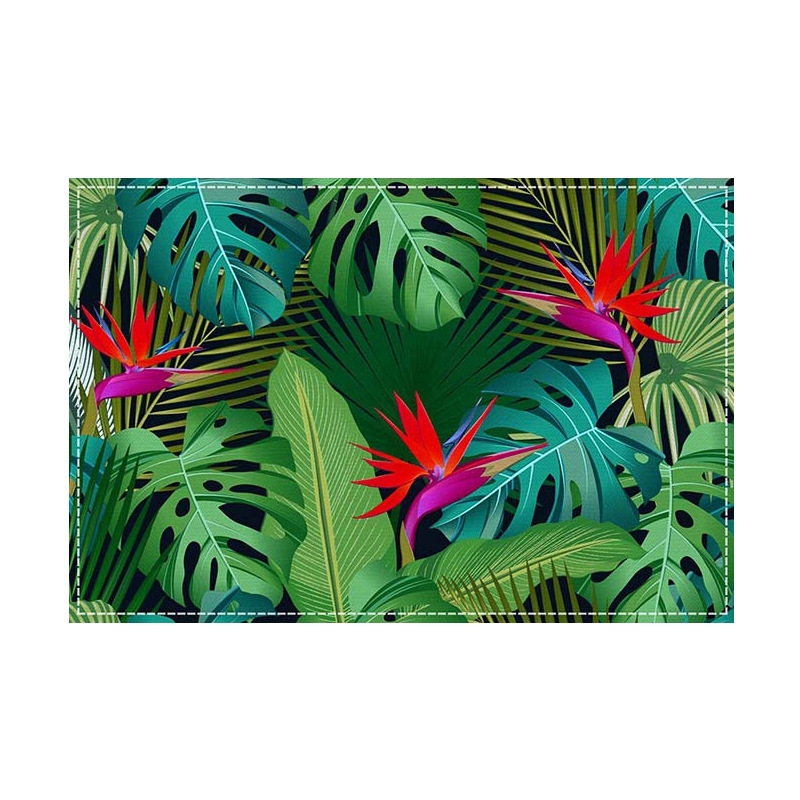 Plant Leaf Multicolour Placemat Heat-Resistant Easy Clean Table Mats 30cm*45cm