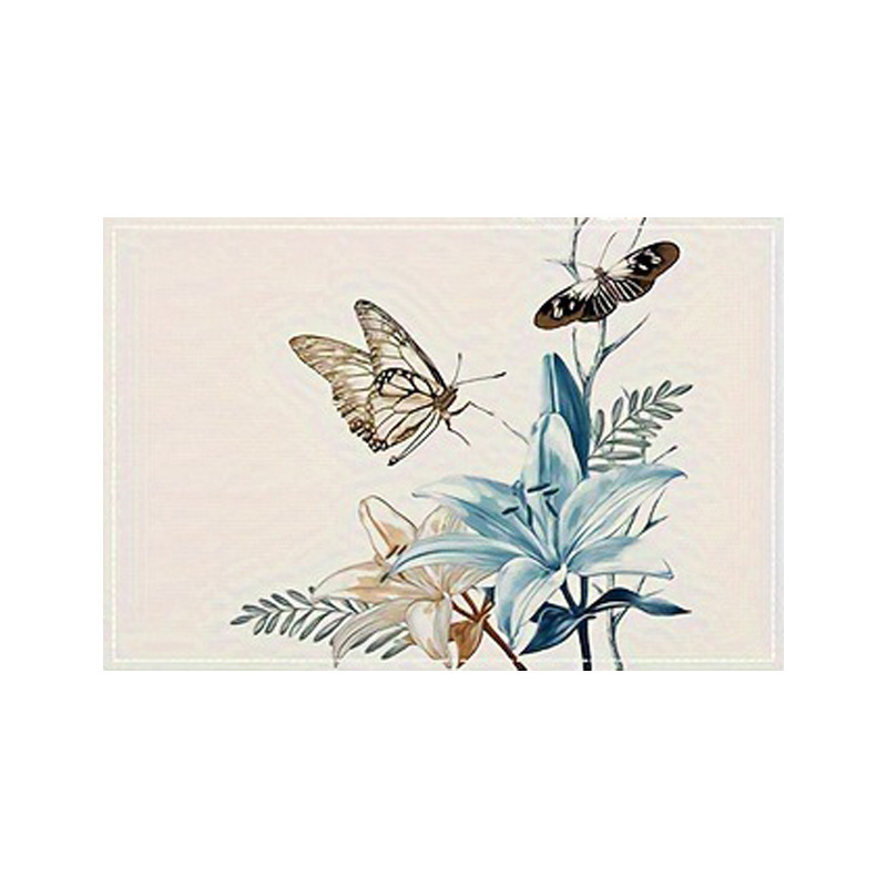 Plant Flower Multicolour Placemat Heat-Resistant Easy Clean Table Mats 32cm*45cm