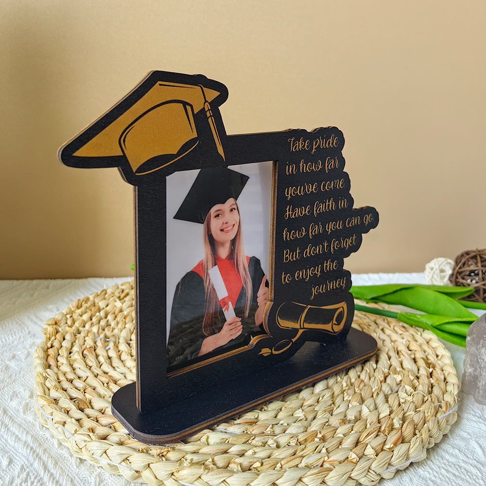 Black Gold Graduation Photo Frame Picture Display Graduation Frame Decorations
