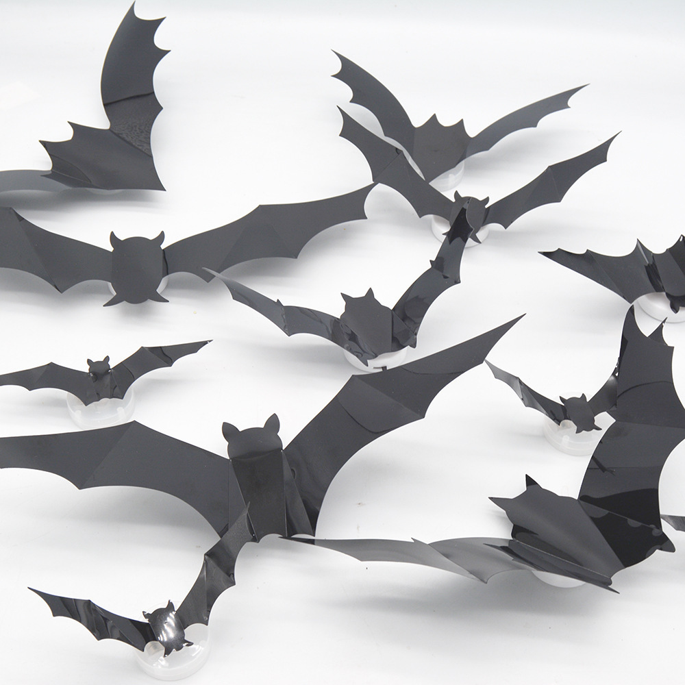 LED Night Light Wall Stickers Halloween Bat Wall Stickers
