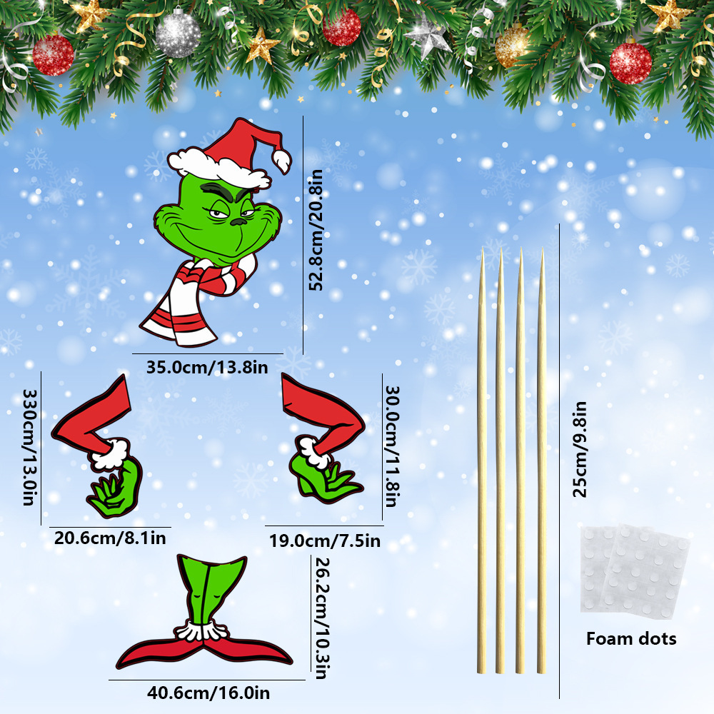 Christmas Tree Decorations Hanging Sign Xmas Door Wall Tree Decorations