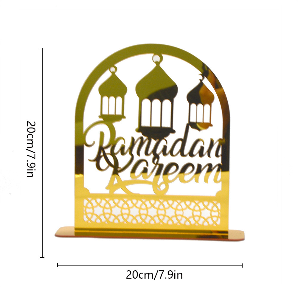 Ramadan Table Decoration Eid Mubarak Acrylic Ornaments