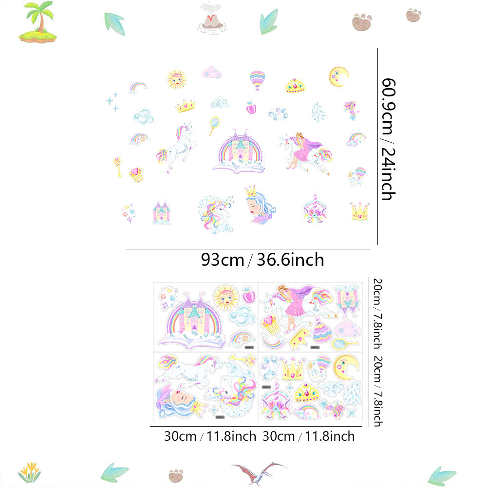 Glow in The Dark Unicorn Wall Stickers