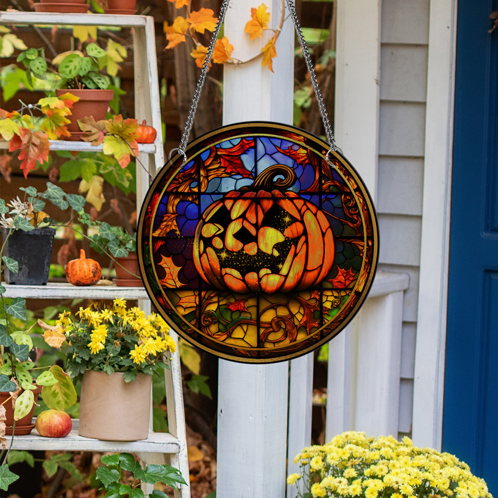 Halloween Sign with Chains for Halloween House Door Wall Decorations