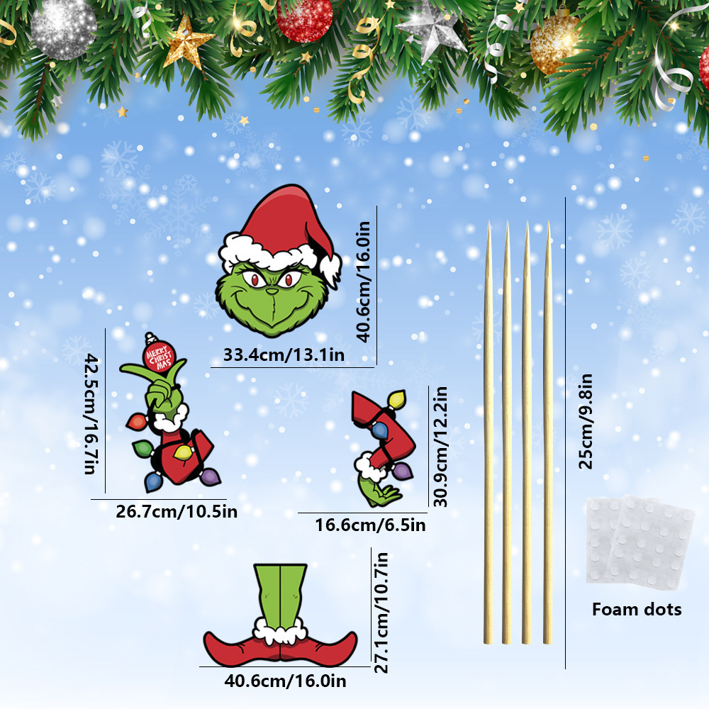 Christmas Tree Decorations Hanging Sign Xmas Door Wall Tree Decorations