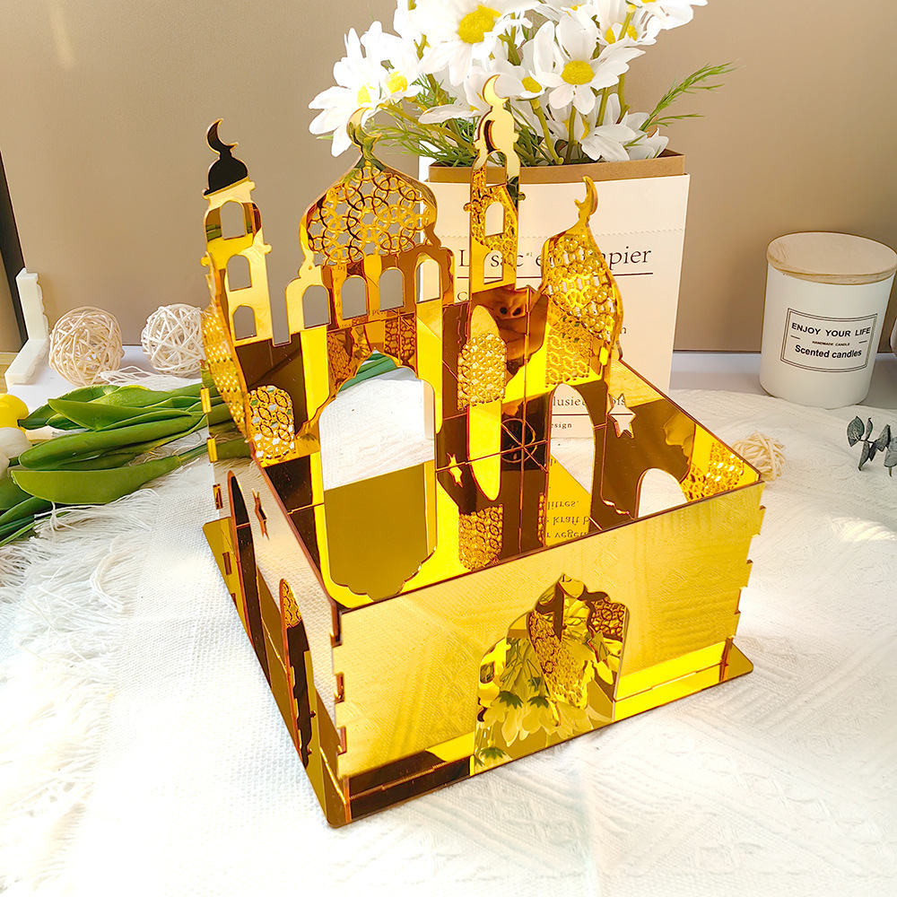 Ramadan Table Decoration Eid Mubarak Acrylic Ornaments