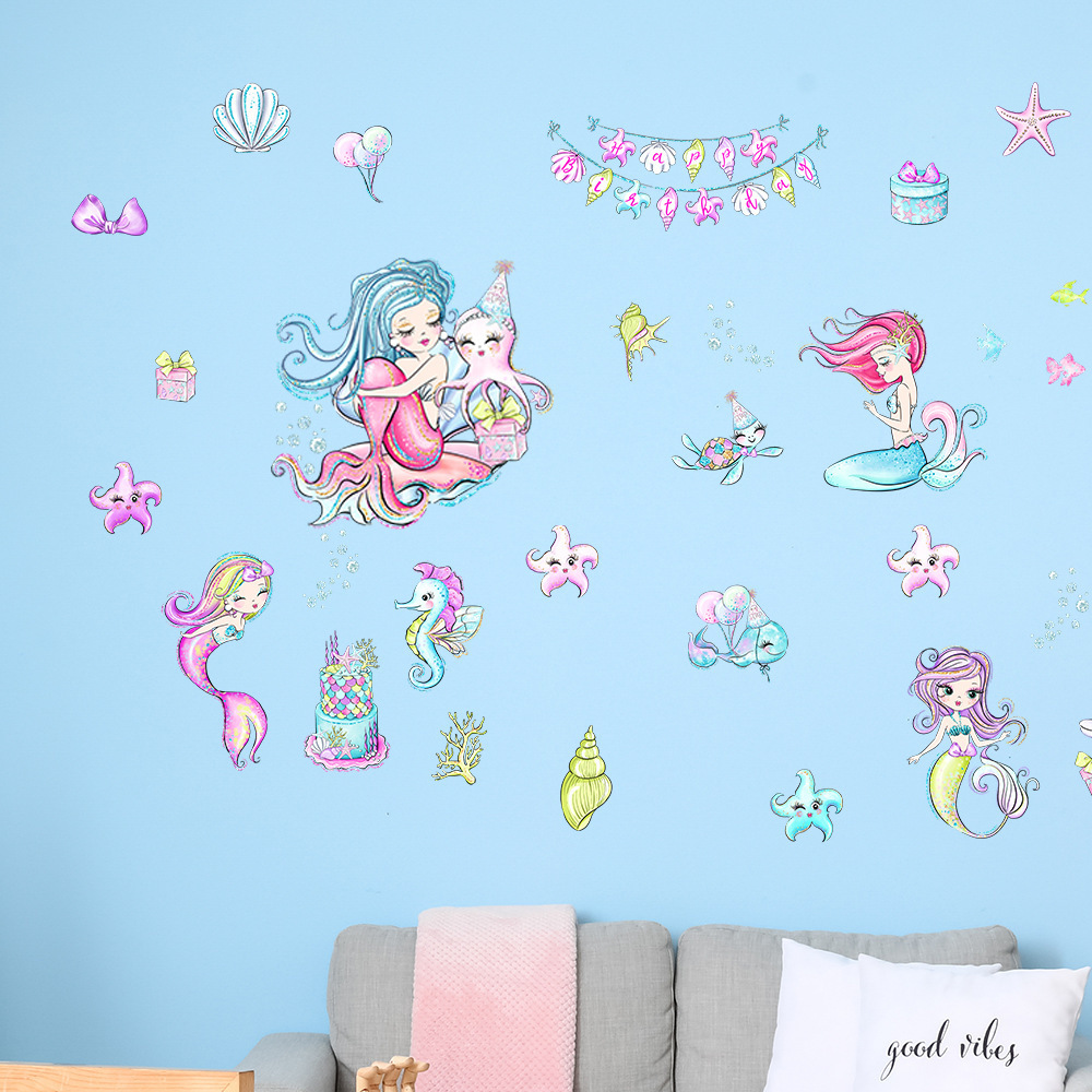 Glow in The Dark Mermaid Wall Stickers
