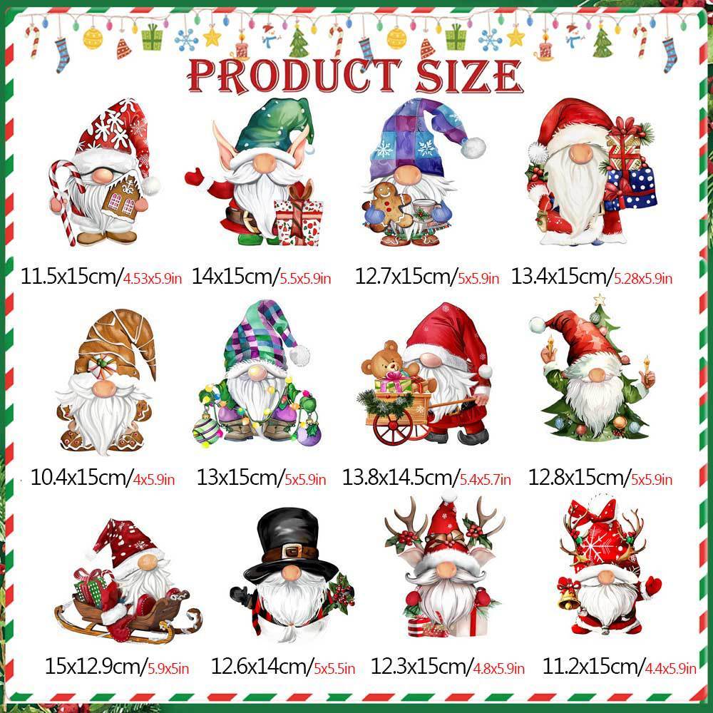 Christmas Cartoon Fridge Magnetic Stickers Snowman Refrigerator Magnets Decorations Car Garage Door Magnets Decor