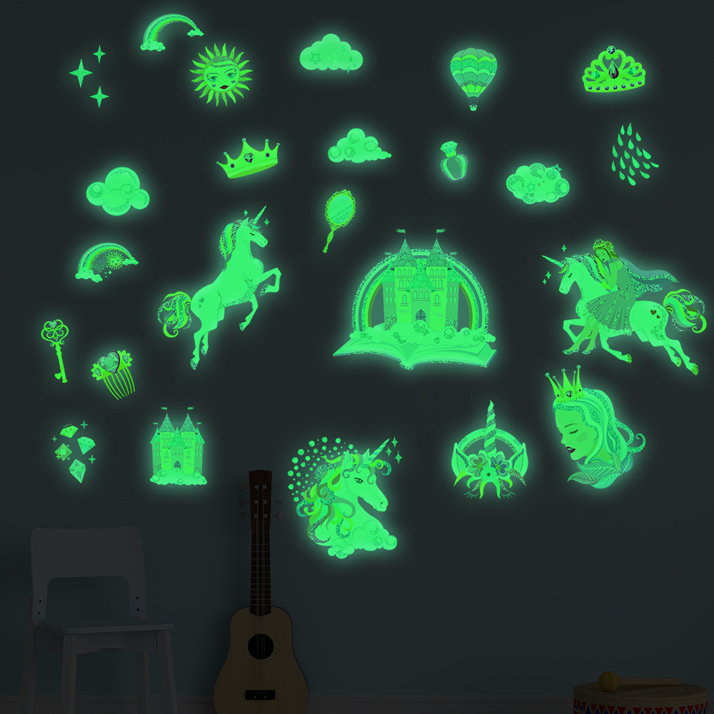 Glow in The Dark Unicorn Wall Stickers