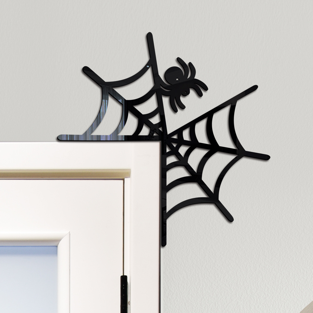 Halloween Switch Decorated Spider Web Wall Stickers