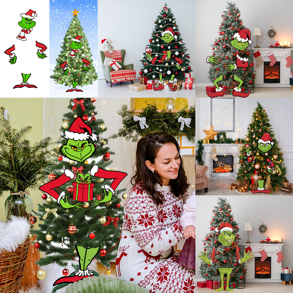 Christmas Tree Decorations Hanging Sign Xmas Door Wall Tree Decorations