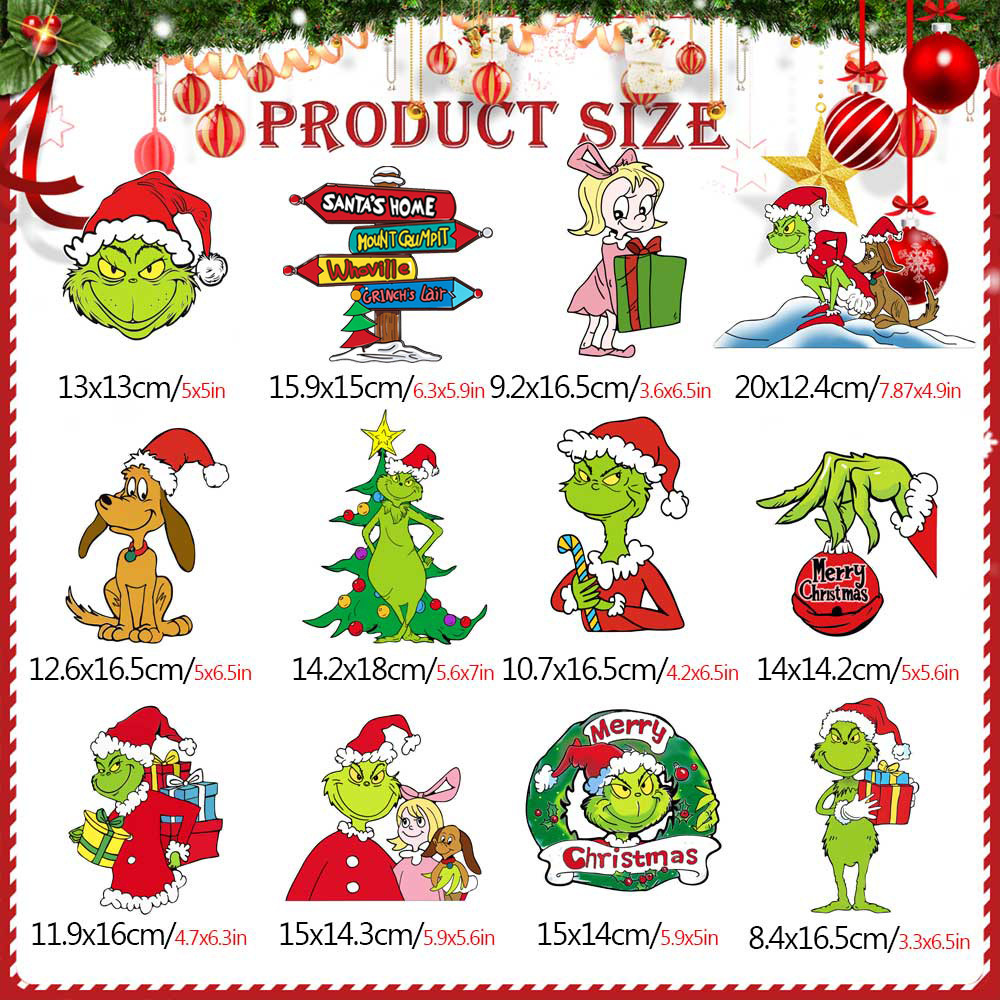 Christmas Cartoon Fridge Magnetic Stickers Snowman Refrigerator Magnets Decorations Car Garage Door Magnets Decor
