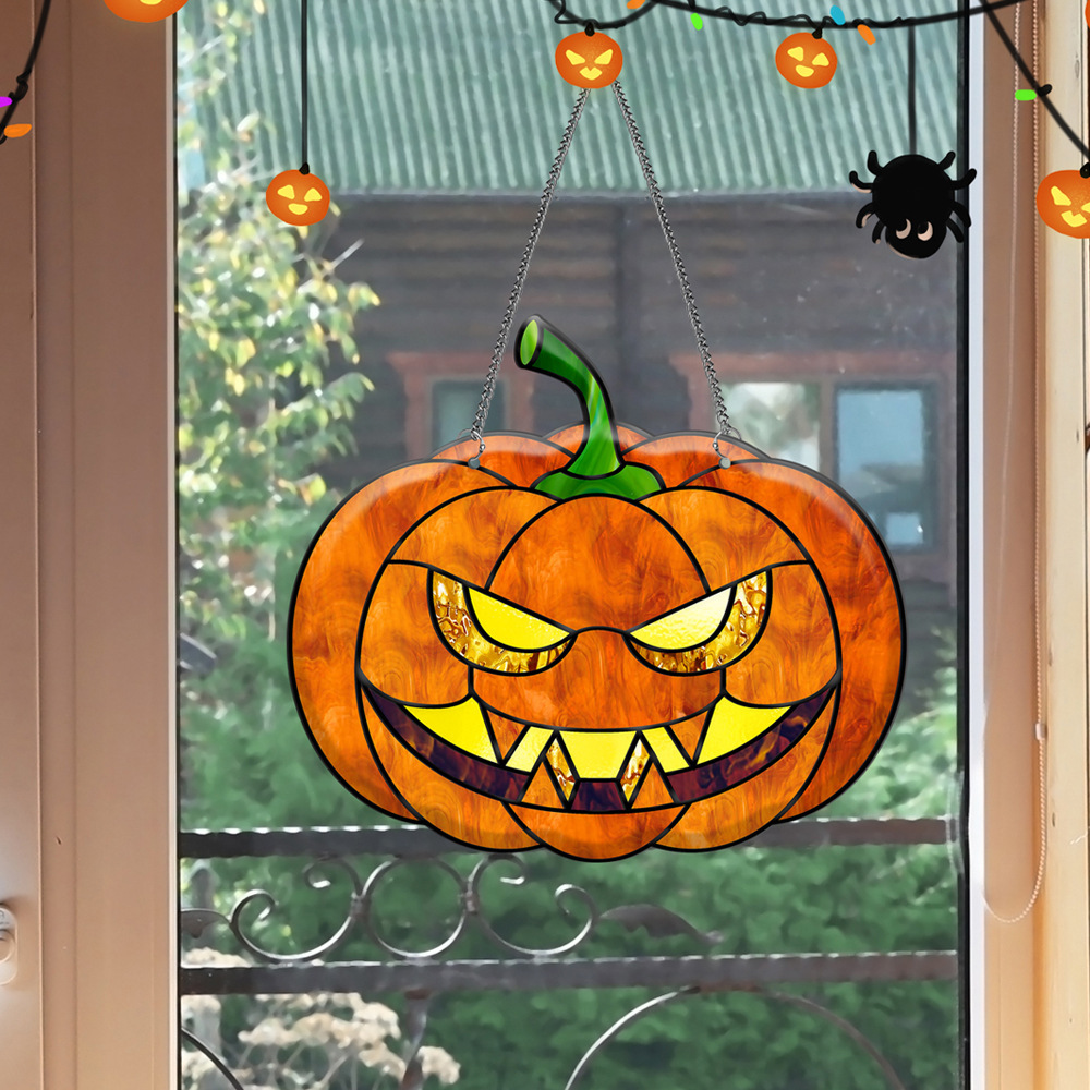 Halloween Sign with Chains for Halloween House Door Wall Decorations