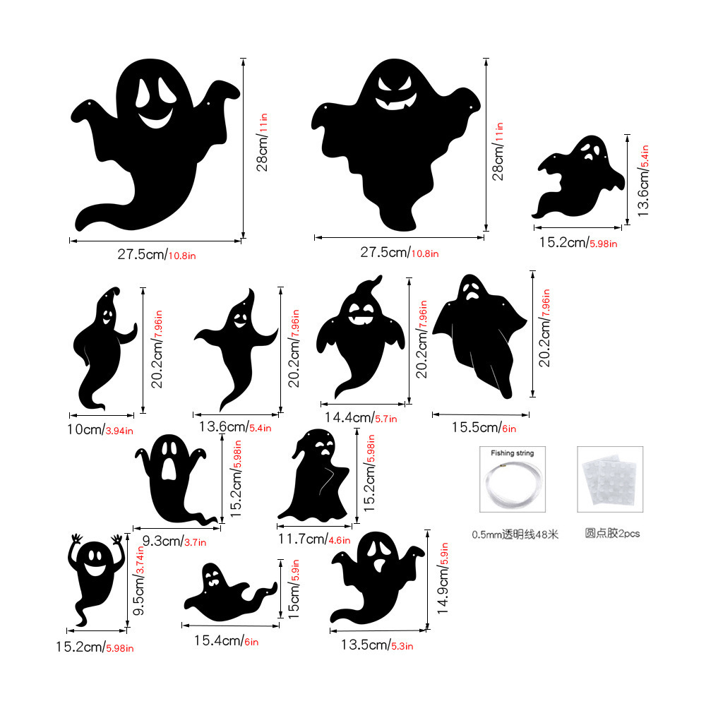 Halloween Hanging 3D Bats Decor Halloween Yard Decorations Hallween Tree Ornaments