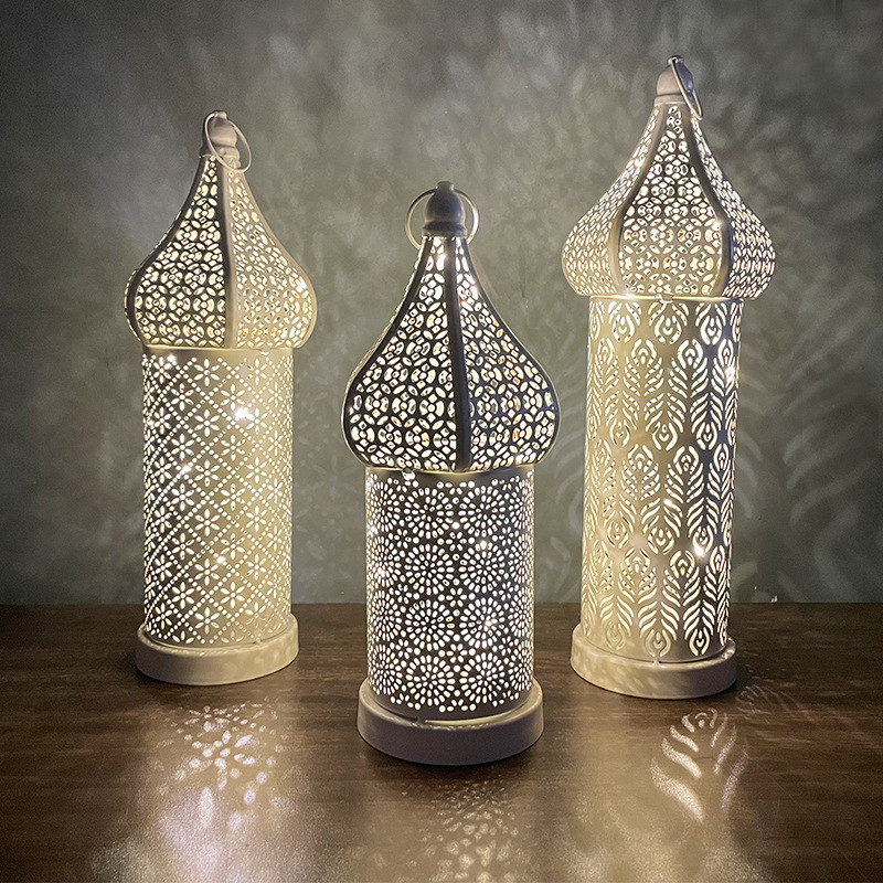 Temple Moroccan Lantern Lamp Decorative Candle Holders For Ramadan Decorations