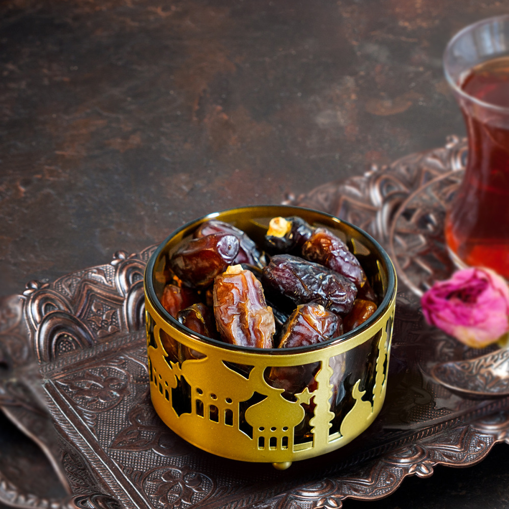 Ramadan Trays With Lid Metal Gold Eid Mubarak Tray Ramadan Plate Ramadan Decorations