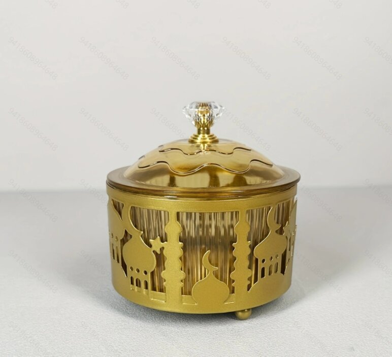 Ramadan Trays With Lid Metal Gold Eid Mubarak Tray Ramadan Plate Ramadan Decorations