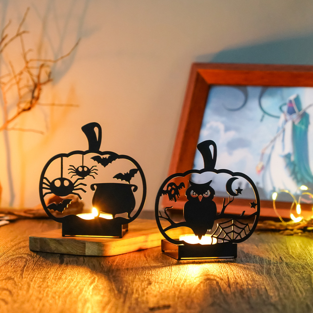 Halloween Candle Holders Decorations Suitable For Home Indoor Party Decoration