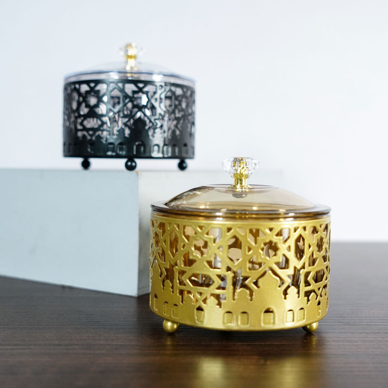Ramadan Trays With Lid Metal Gold Eid Mubarak Tray Ramadan Plate Ramadan Decorations