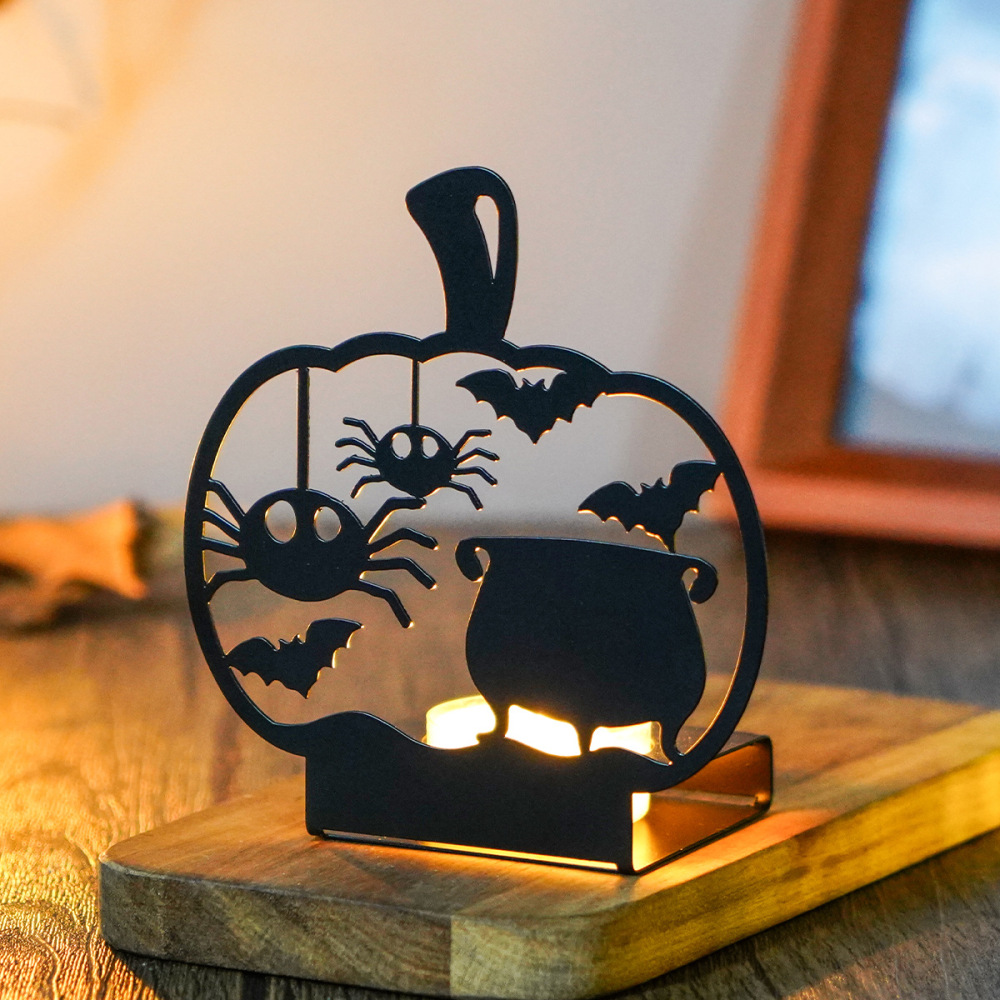 Halloween Candle Holders Decorations Suitable For Home Indoor Party Decoration