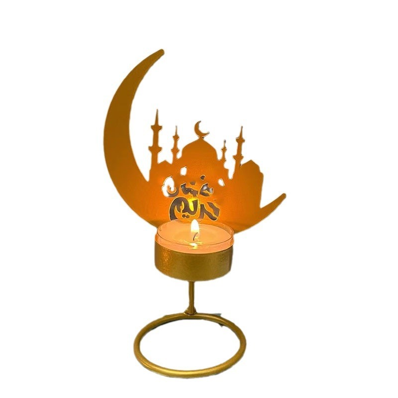 Ramadan Table Decoration Eid Ornaments Ramadan Moon Star Castle Tabletop Decor for Eid Ramadan Islamic Festival Party Home Room Table Art Craft Decor Supplies